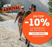 10% Rabatt auf Sportkleidung und Schuh Neuheiten bei SportScheck