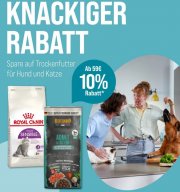 10% Rabatt auf Trockenfutter f&uuml;r Hund und Katze bei ZooRoyal