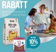 10% Rabatt auf Trockenfutter und Snacks f&uuml;r Hunde und Katzen bei ZooRoyal