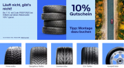 10% Rabatt auf Winter-, Sommer- und Ganzjahres-Reifen sowie Komplettr&auml;der bei Ebay