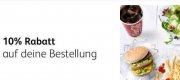 10% Rabatt bei Mc Donalds in der App