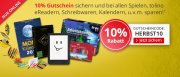 10% Rabattaktion bei Hugendubel auf e-reader, Kalender uvm. 