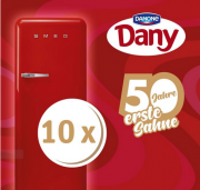 10 SMEG-K&uuml;hlschr&auml;nken in stylischem rot zu gewinnen!