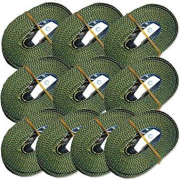 10 St&uuml;ck 4 meter Spanngurte Zurrgurte oliv mit Klemmschloss f&uuml;r 16,14&euro;