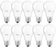 10 St&uuml;ck Osram LED Lampen 8,5W E27 matt 806lm 6500K kaltwei&szlig;