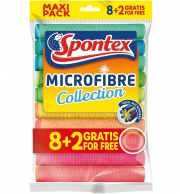 10 St&uuml;ck Spontex Microfibre Allzweck Mikrofasert&uuml;cher 30 x 30cm