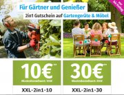 10&euro; und 30&euro; Gutschein auf Gartenger&auml;te & M&ouml;bel bis Freitag