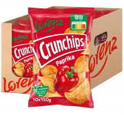10 x 150 g Lorenz Crunchips Paprika