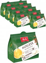 10 x 16 Kaffeepads Melitta Auslese klassisch gemahlener R&ouml;stkaffee