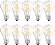 10 x Osram LED Filament Leuchtmittel 7W E27 warmwei&szlig; 2700K