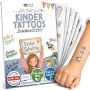 100 Kinder Tattoos f&uuml;r die Einschulung nur 5,10&euro;