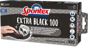 100er Pack Spontex Extra Black Einmalhandschuhe aus Vinyl Gr&ouml;&szlig;e M