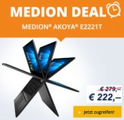 Medion Akoya E2221T bei Medion f&uuml;r 222&euro; anstatt 279&euro;