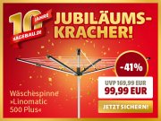 Leifheit W&auml;schespinne Linomatic 500 bei Hagebaumarkt f&uuml;r 99,99&euro; anstatt 169,99&euro;