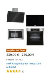 Neff Hausger&auml;te nur heute stark reduziert 