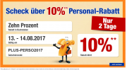 10% Personalrabatt bei Plus.de