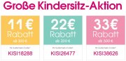 Gro&szlig;e Kindersitzaktion bis 33% Ersparnis bei Babymarkt