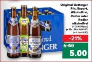 Oettinger Pils, Export, Alkoholfrei, Radler oder Radler alkoholfrei, 