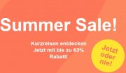 Summer Sale! Kurzreisen entdecken Jetzt mit bis zu 63% Rabatt!