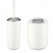 Wenko WC garnitur Kosmetikeimer Brasil wei&szlig; B&uuml;rstengarnitur M&uuml;lleimer WC- B&uuml;rste f&uuml;r 26,99