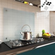 90x60CM K&uuml;chenr&uuml;ckwand aus Milchglas Spritzschutz K&uuml;che