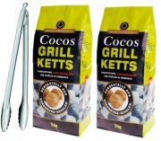 6kg Cocos Grill-Ketts + R&ouml;sle Gourmetzange f&uuml;r 19,99&euro;