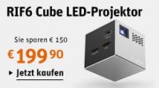 RIF6 Cube mobiler LED Projektor bei Gravis f&uuml;r 199,90&euro; anstatt 349,90&euro;