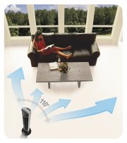 Honeywell HO-5500RE Turmventilator oszillierend silber/schwarz