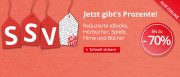 SSV bei Hugendubel bis zu -70% auf B&uuml;cher,Spiele, Filme, E-books,H&ouml;rb&uuml;cher