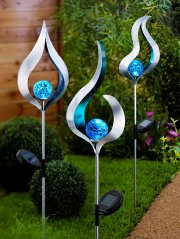 Richtig tolle Solargartenstecker im 3er Set jetzt nur noch 26,99 Euro bei Weltbild