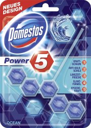 Domestos WC-Stein Power 5 Ocean, 9er Pack (9x 55 g)