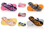 Superdry Flip Flops f&uuml;r M&auml;nner und Frauen Versch. Modelle und Farben
