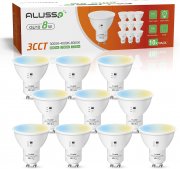 10er Pack ALUSSO GU10 LED Lampen Warmwei&szlig;, Neutralwei&szlig; und Kaltwei&szlig;
