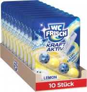 10er Pack WC FRISCH Kraft Aktiv Lemon Duftsteine f&uuml;r langanhaltende Frische