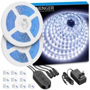 10M, Dimmbar LED Streifen Kit mit 12V Netzteil, 6000K