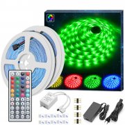 10M Led Streifen Selbstklebend mit IR Fernbedienung und Netzteil 