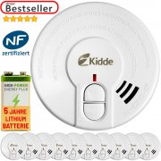  10x Rauchmelder inkl.5 jahres Lithium Batterie Rauchwarnmelder nur 22,45&euro;
