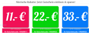 11,- &euro;, 22,- &euro; oder 33,- &euro; Rabatt zum Fasching bei Weltbild!
