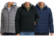 11 Project Ebberian Herren &Uuml;bergangs-Jacke mit abnehmbarer Kapuze in 3 Farben