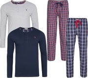U.S. POLO ASSN. Sweater Hose Herren Pyjama Hose oder Oberteil Langarm-Shirt