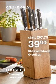 6 tlg. Messerblock von R&ouml;sle bei m&ouml;max f&uuml;r 39,90&euro; anstatt 207,75&euro;