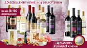 38,90 Euro f&uuml;r 10 Flaschen Wein und 4 Delikatessen bei Giordano, der Wahnsinn!