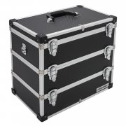 Etagenkoffer Aluminium 3 Ebenen L 43 x B 23 x H 43 cm + Tragegurt