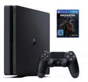 PlayStation 4 Slim + 2. Controller + Spiel Uncharted, jetzt nur 295 Euro bei Media Markt!