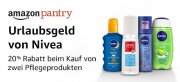 20% Rabatt beim Kauf von zwei Nivea Pflegeprodukten