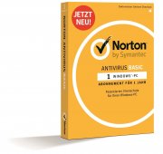 Symantec Norton Antivirus Basic, 1 PC 1 Jahr, Minibox