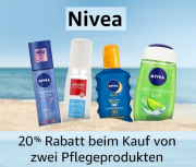 20% Rabatt beim Kauf von zwei Nivea-Pflegeprodukten, jetzt bei Amazon Pantry