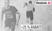 Nur Heute: 25 % Extra-Rabatt auf M&auml;nnerprodukte im Outlet von Reebok