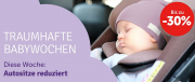 Babyschalen und Kindersitze sind jetzt bei myToys um bis zu 30% reduziert!