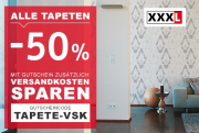Auf alle Tapeten gibt es jetzt bei XXXLutz gerade satte 50% Rabatt!!!